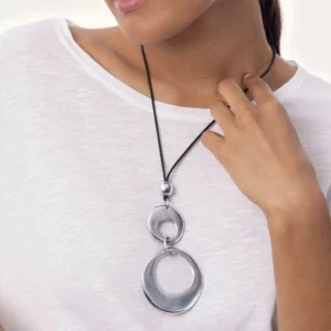 Pendente due cerchi irregiolari Vestopazzo cod. AL04258