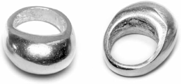 Anello Bague Ovale Bombe  Alluminio Vestopazzo