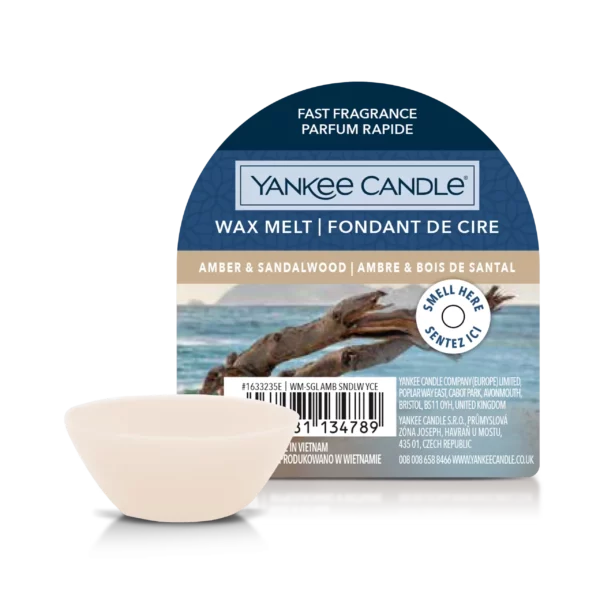 Amber & Sandalwood Cera da Fondere Yankee Candle gr 22