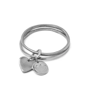 Bracciale doppio Smile e Cuore Vestopazzo cod.AL00179