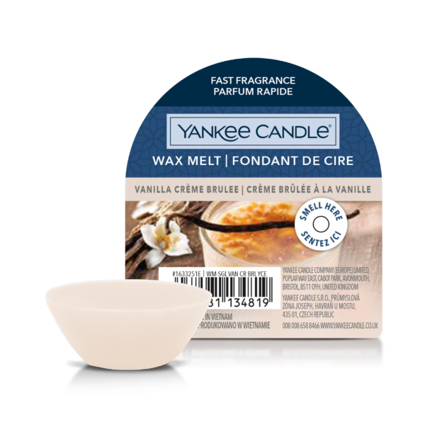 Vanilla Crème Brûlée Cera da Fondere Yankee Candle gr 22