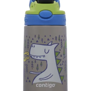 Borraccia per bambini Easy Clean AUTOSPOUT con isolamento sottovuoto,Draghetto 380 ml Contigo
