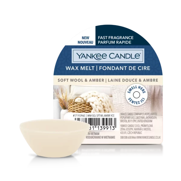 Soft Wool & Amber Cera da Fondere Yankee Candle gr 22