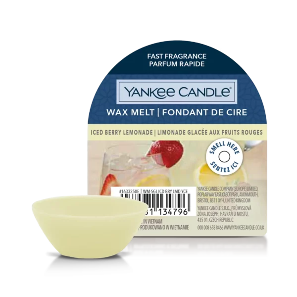 Iced Berry Lemonade cera da fondere Yankee Candle gr 22