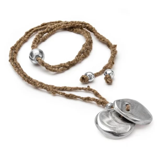 Pendente seta grezza 2 tondi Irregolari Vestopazzo cod. AL04901