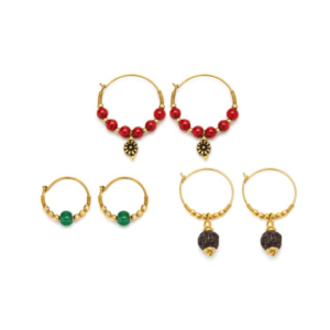 Set tre Orecchini Pendenti Vestopazzo