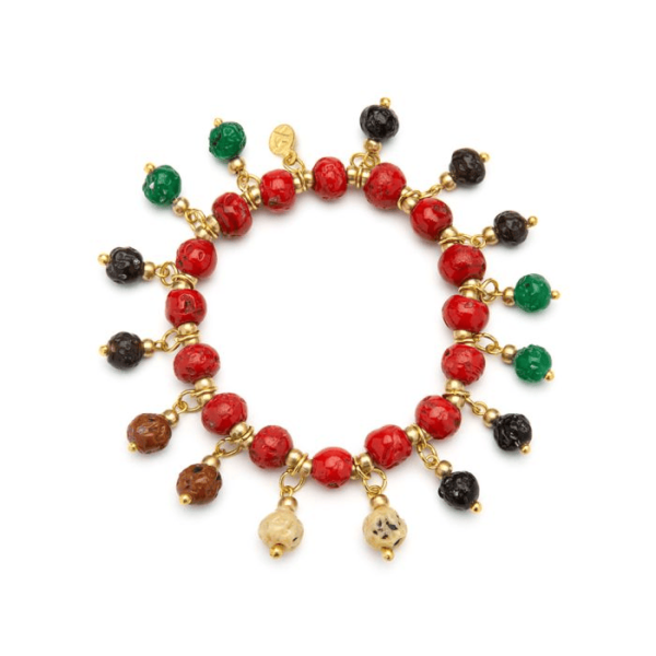 Braccialetto Elastico mix Rosso Vestopazzo cod. KNO2001