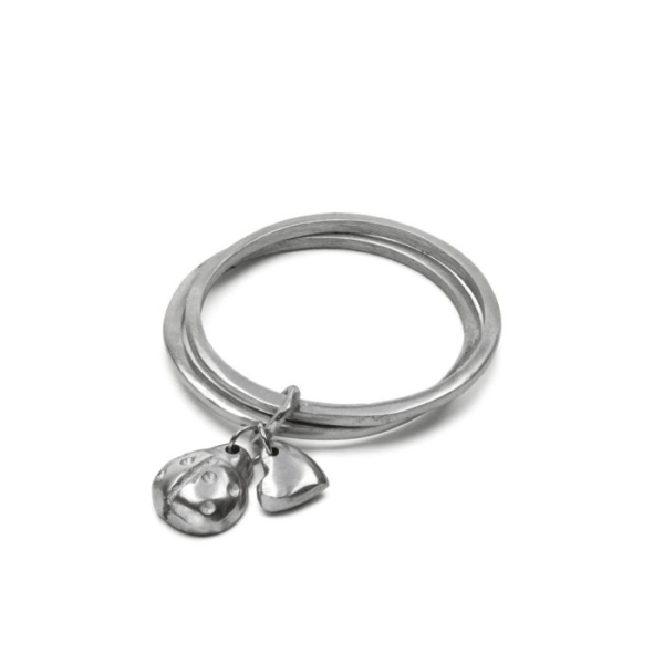 Braccialetto Rigido Coccinella Cuore Vestopazzo cod.AL00186