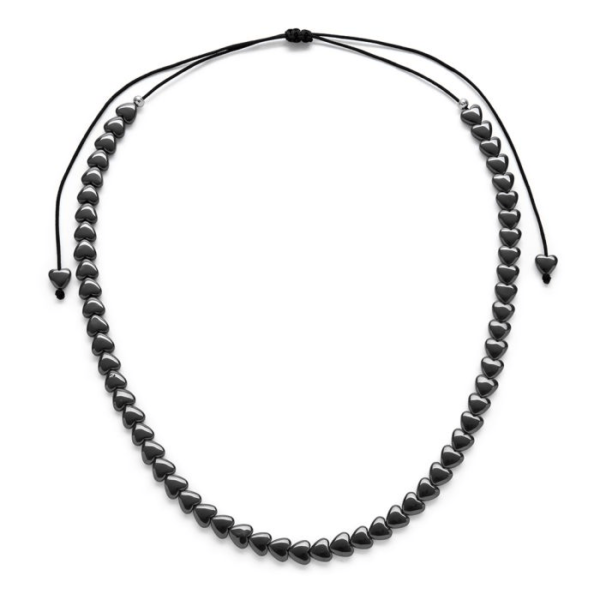 Collana cuori medi Ematite Vestopazzo cod. SE1002