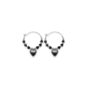 Orecchini cuore Pendente Ematite Vestopazzo cod. SE3002