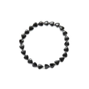 Braccialetto elastico Cuori piccoli Ematite Vestopazzo cod SE2002