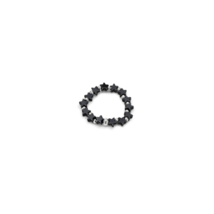 Anello elastico Stelle micro Ematite Vestopazzo cod. SE4003S