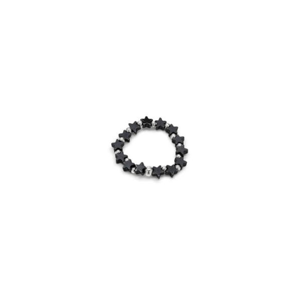 Anello elastico Stelle micro Ematite Vestopazzo cod. SE4003S