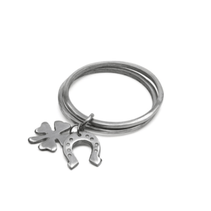 Braccialetto rigido Ferro di Cavallo e Quadrifoglio Vestopazzo cod.AL00185