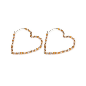 ORECCHINI CUORE GRANDE PERLINE Codice FIS16203