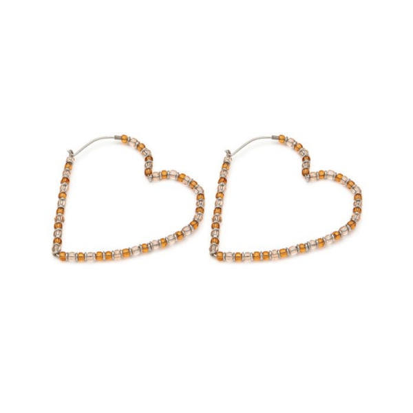 ORECCHINI CUORE GRANDE PERLINE Codice FIS16203
