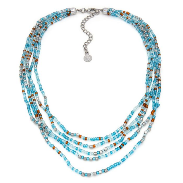 COLLANA PERLINE MULTIFILI Cod. FIS17005