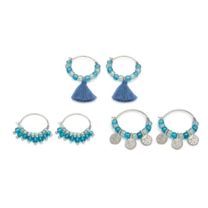 ORECCHINI TRIS CERCHIETTI MIX TASSEL Codice FIS17209