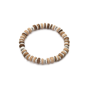 BRACCIALE ELASTICO  DA UOMO CONCHIGLIA/COCCO cod. LOM1038