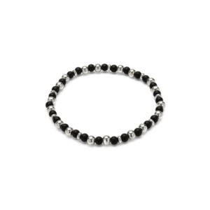 BRACCIALE ELASTICO DA UOMO SILVER PLATED cod. LOM1052