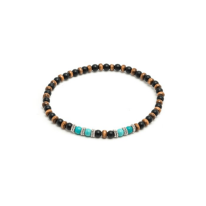 BRACCIALEDA UOMO  MINI SFERE ED ELEMENTI cod. WO1008